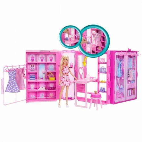 Barbie Dukke - Dream Closet med garderobeskab
