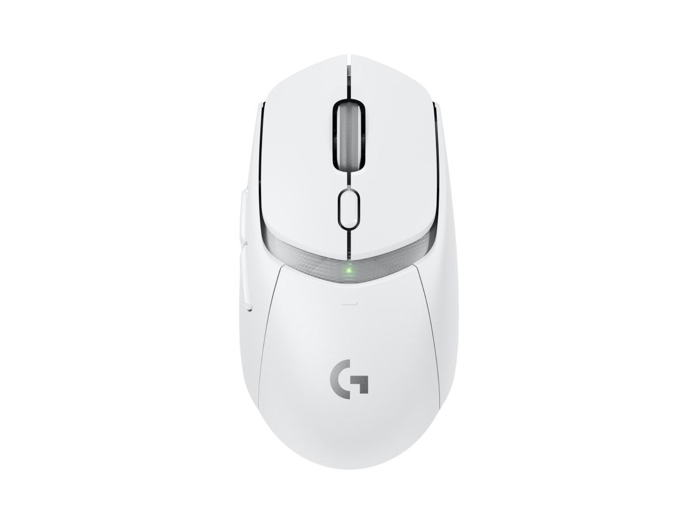 Logitech G309 Lightspeed gamingmus – højrehåndet, RF + Bluetooth, hvid billede