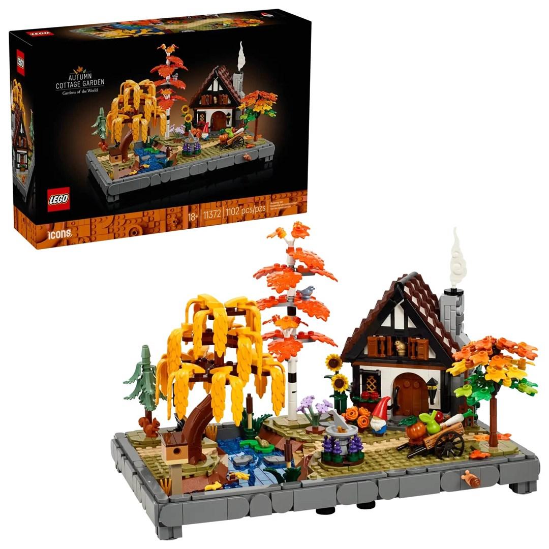 LEGO Icons 11372 Efterårshave ved hytte – byggesæt til voksne billede