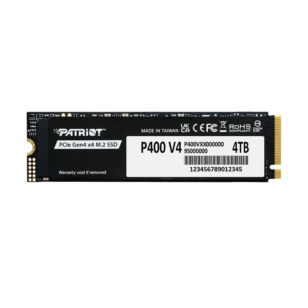 Patriot P400 V4 4TB M.2 NVMe SSD - PCIe Gen4 x4, 6,2 GB/s billede