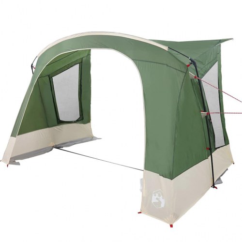 Camping telt med tag med opbevaring Grøn 400 x 270 x 245 cm