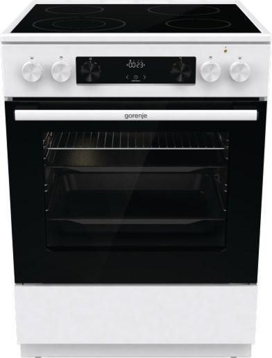Gorenje GECS6C70WC fritstående komfur med keramisk kogeplade, 71 l ovn hvid