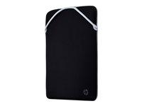 HP Reversible Protective 15,6" neopren-hylster - sort/sølv billede