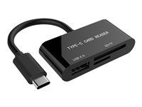Gembird USB‑C kortlæser 3.1 Gen 1 - SD/microSD (ekstern) billede