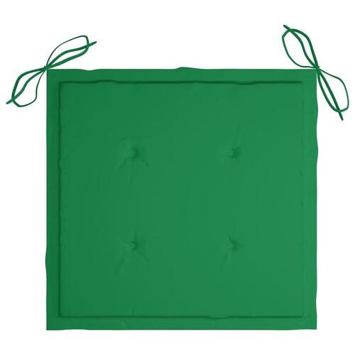 Foldbare havestole 6 stk. med hynder massivt akacietræ
