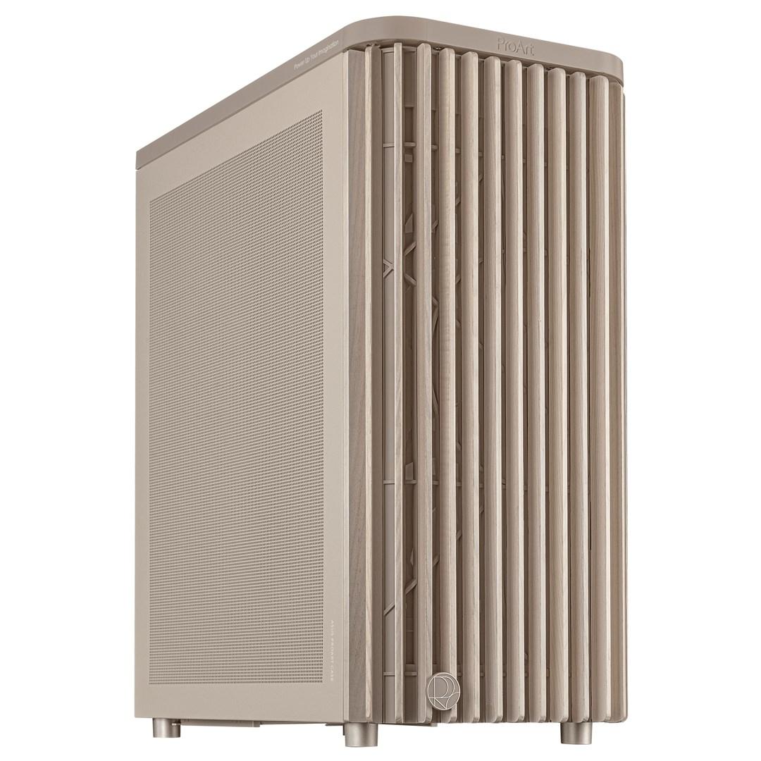ASUS ProArt PA401 Wood Mesh PWM - beige PC-kabinet (ATX) billede