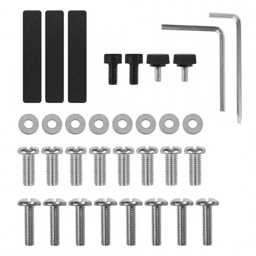 Maclean MC-136 dobbelt skærmholder med gasfjeder 17–32" – sort