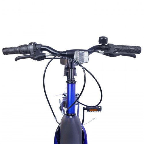 Børnecykel 24 tommer 6-Speed til 8-12 år Mørk blå