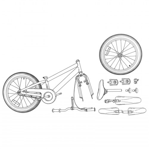 Børnecykel 24 tommer 6-Speed til 8-12 år Mørk blå