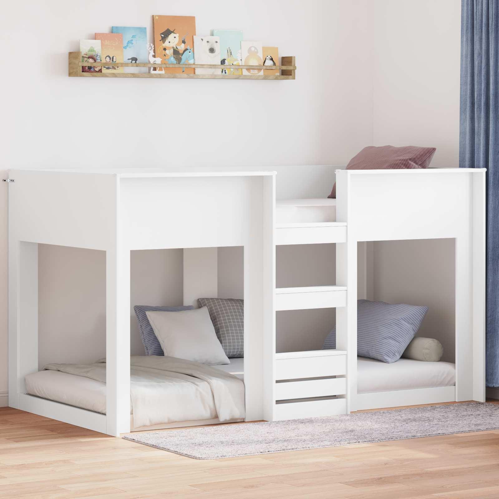 Køjeseng til Børn Hvid 80 x 200 cm Konstrueret træ