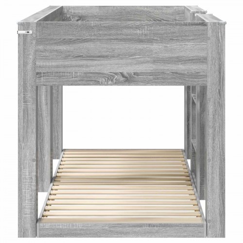 Køjeseng til Børn Grå Sonoma 90 x 190 cm Konstrueret træ