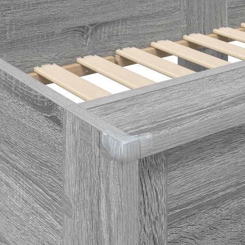 Køjeseng til Børn Grå Sonoma 90 x 190 cm Konstrueret træ