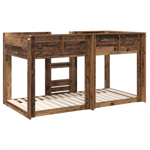 Køjeseng til Børn Gammelt træ 75 x 190 cm Konstrueret træ