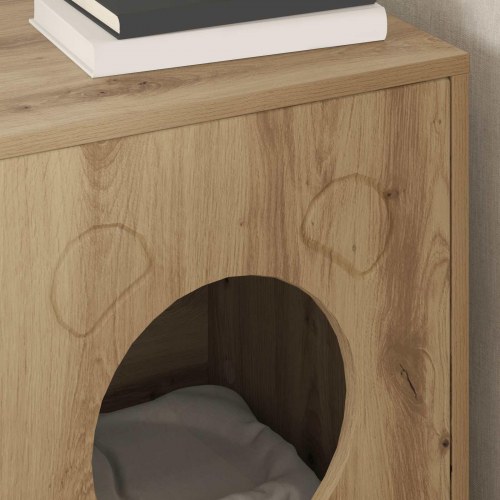 Kat Hus Artisan eg 42,5 x 40 x 53 cm Konstrueret træ