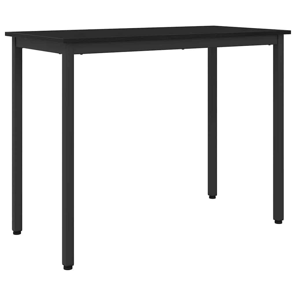 Bord i sort eg 100 × 50 × 76,5 cm - konstrueret træ og stål
