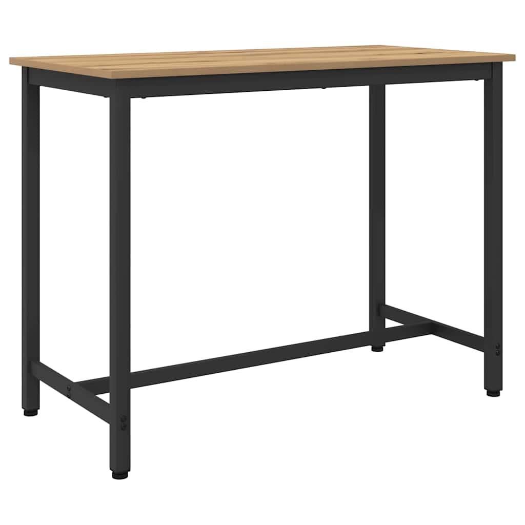 Skrivebord i artisan egetræ 100 × 50 × 76,5 cm - konstrueret træ og stål