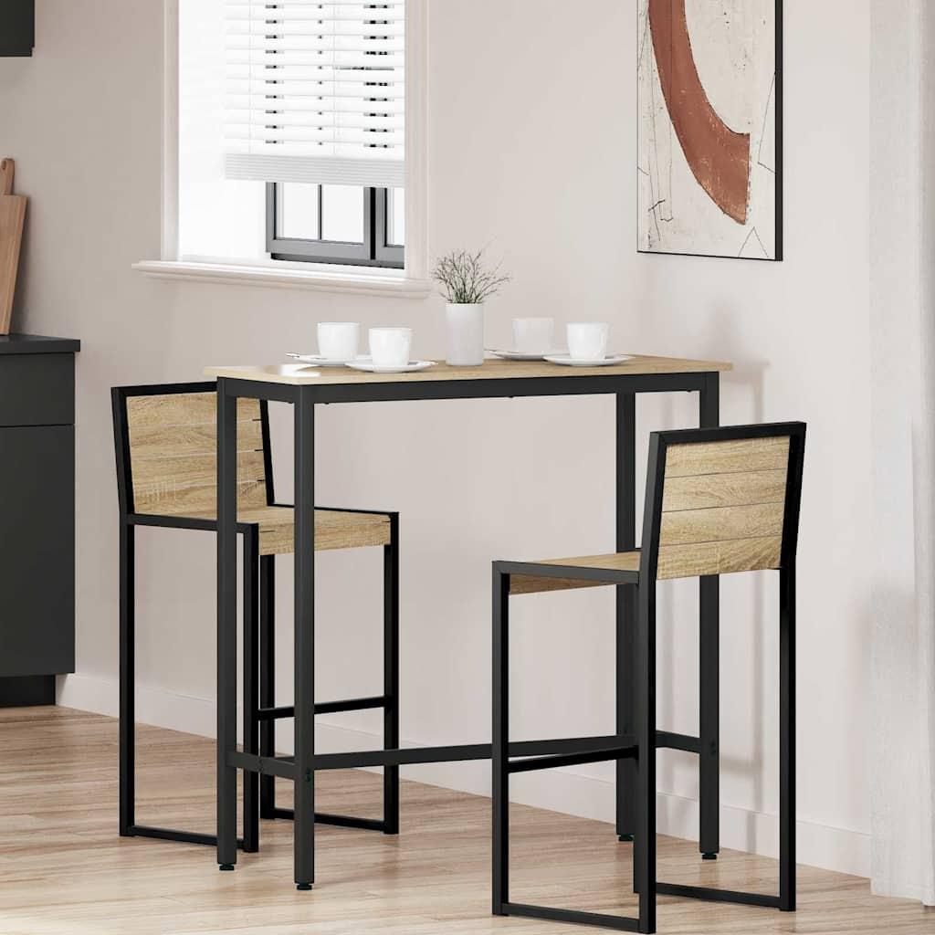 bord Sonoma eg 100 x 40 x 100,5 cm Ingeniørtræ og stål