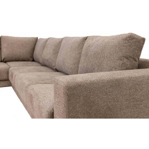 Savana XL hjørnesofa venstrevendt i stof – Retrobliss 18, brun‑beige