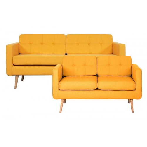 Novelty sofasæt 3+2 pers. - gul Inari 41