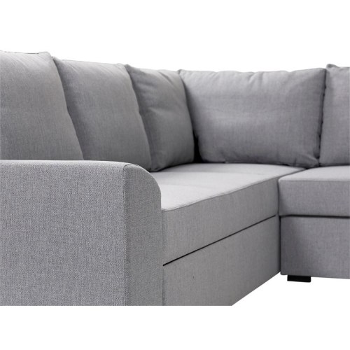 Hjørnesovesofa Canapé Deluxe højrevendt - grå