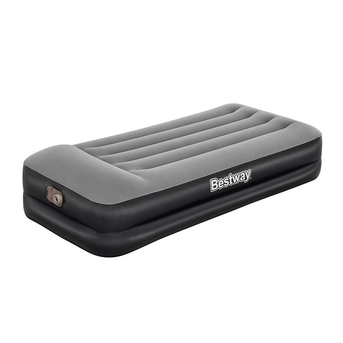 Bestway oppustelig madras - 191 × 97 × 46 cm, sort/grå billede
