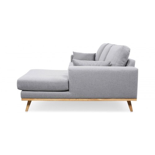 Simone chaiselongsofa højrevendt - lysegrå Inari 91