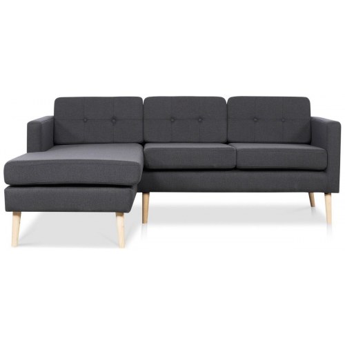 Novelty chaiselongsofa venstrevendt - koksgrå Inari 95