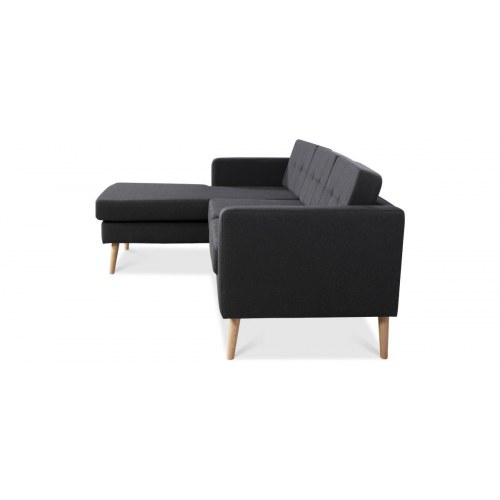 Novelty chaiselongsofa venstrevendt - koksgrå Inari 95