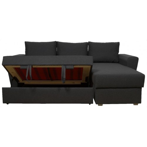 Studio Deluxe sovesofa med vendbar chaiselong - pocket fjedre, koksgrå Inari 95