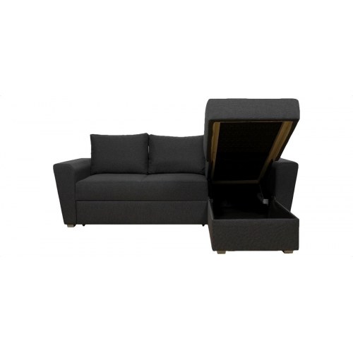 Studio Deluxe sovesofa med vendbar chaiselong - pocket fjedre, koksgrå Inari 95