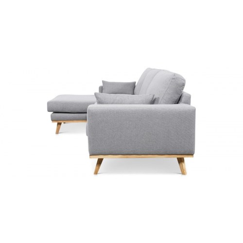 Simone chaiselong sofa venstrevendt – lysegrå Inari 91