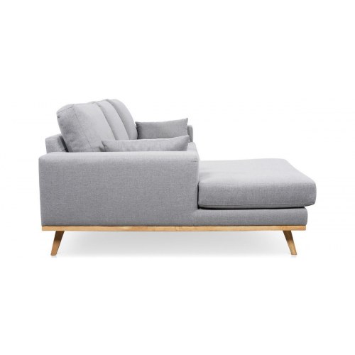 Simone chaiselong sofa venstrevendt – lysegrå Inari 91