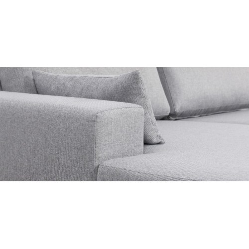 Simone chaiselong sofa venstrevendt – lysegrå Inari 91