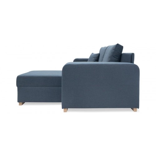 Mark vendbar sovesofa med chaiselong og 2 puffer – Blå Inari 80