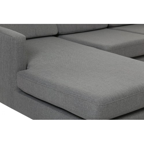 Novelty chaiselongsofa venstrevendt - Lysegrå Inari 91 med egetræsben