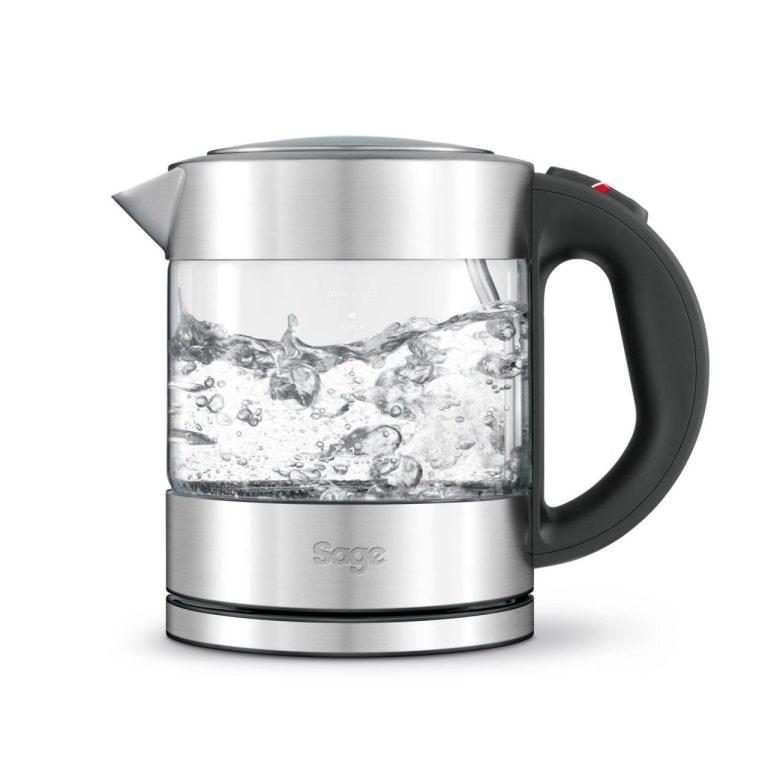Sage the Compact Kettle Pure elkedel – 1,0 l, 2.400 W, glas/rostfrit stål