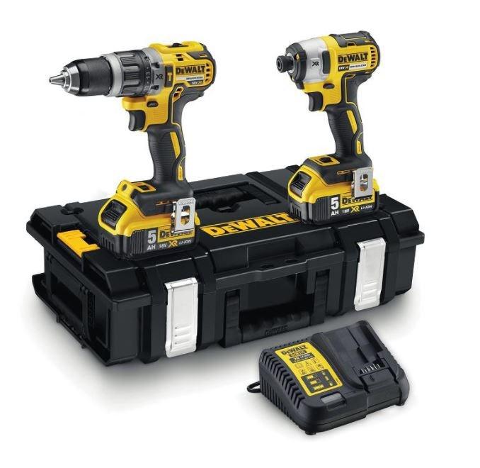 DeWALT DCK266P2 18V XR akku værktøjssæt - boremaskine og slagskruetrækker billede