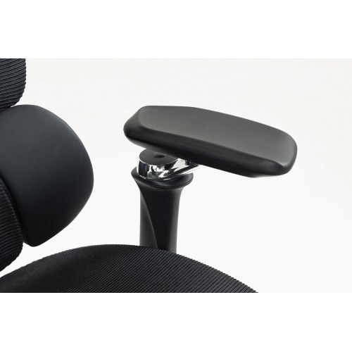 Activejet YK848 ergonomisk kontorstol – sort mesh med fodstøtte