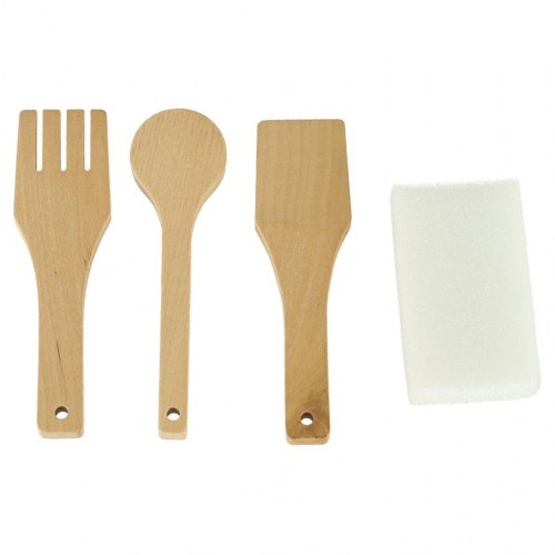 Legekøkken i træ med vandhane, lys og lyde – 90 cm