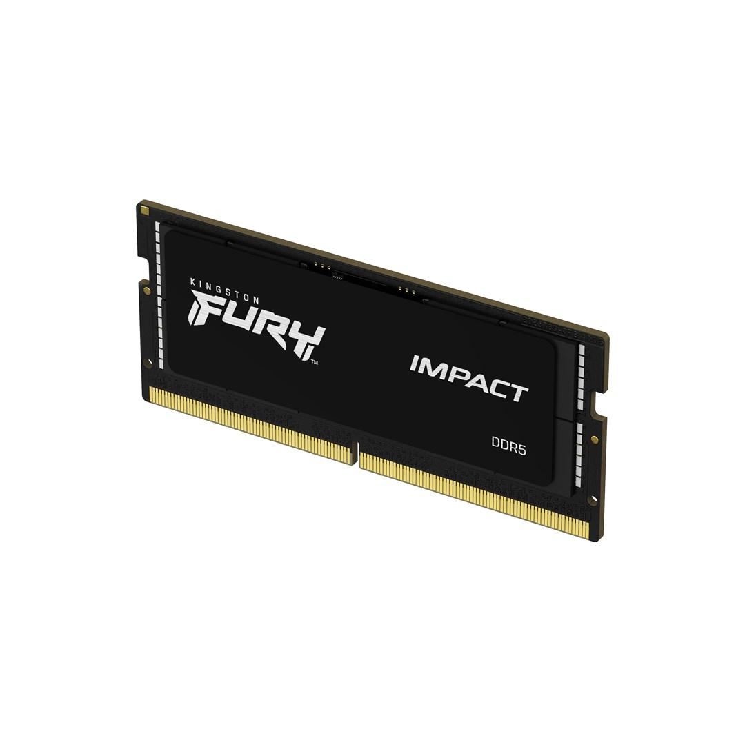 Kingston FURY Impact 64 GB (2×32 GB) DDR5 5600 MT/s CL40 SODIMM - Plug‑and‑Play til bærbar billede