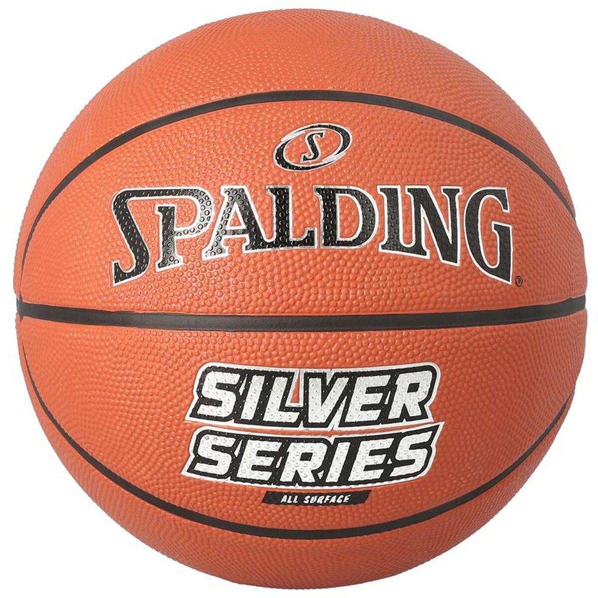 Spalding Silver Series basketball - str. 7, orange, syntetisk gummi