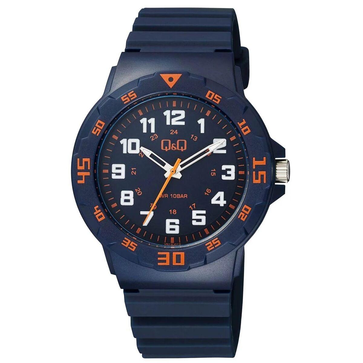 Q&Q ONLY TIME GENT herreur - blå, Ø 43 mm, kvarts