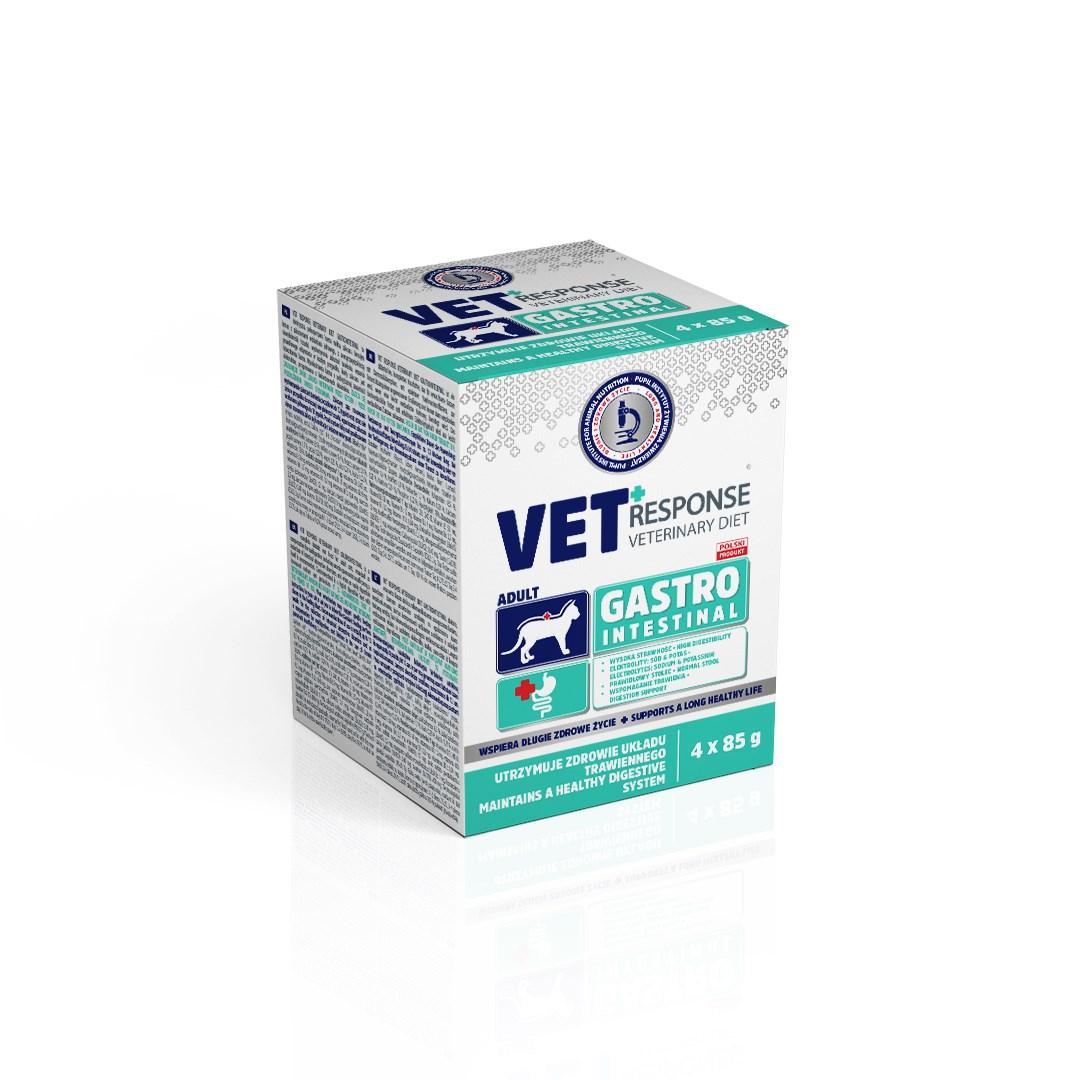 Vet Response Gastrointestinal - vådfoder til kat, kalkun 4×85 g
