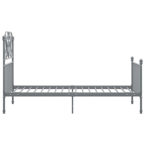Sengestel i metal 100 x 200 cm - grå