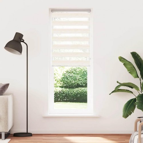 Zebragardin - marmorbeige 85×230 cm, stofbredde 80,9 cm, polyester