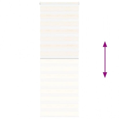 Zebragardin - marmorbeige 85×230 cm, stofbredde 80,9 cm, polyester