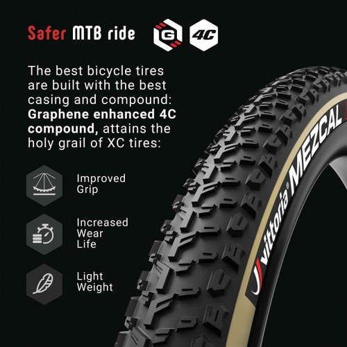 Vittoria Mezcal 29x2,25 TLR G2 cykeldæk - Sort