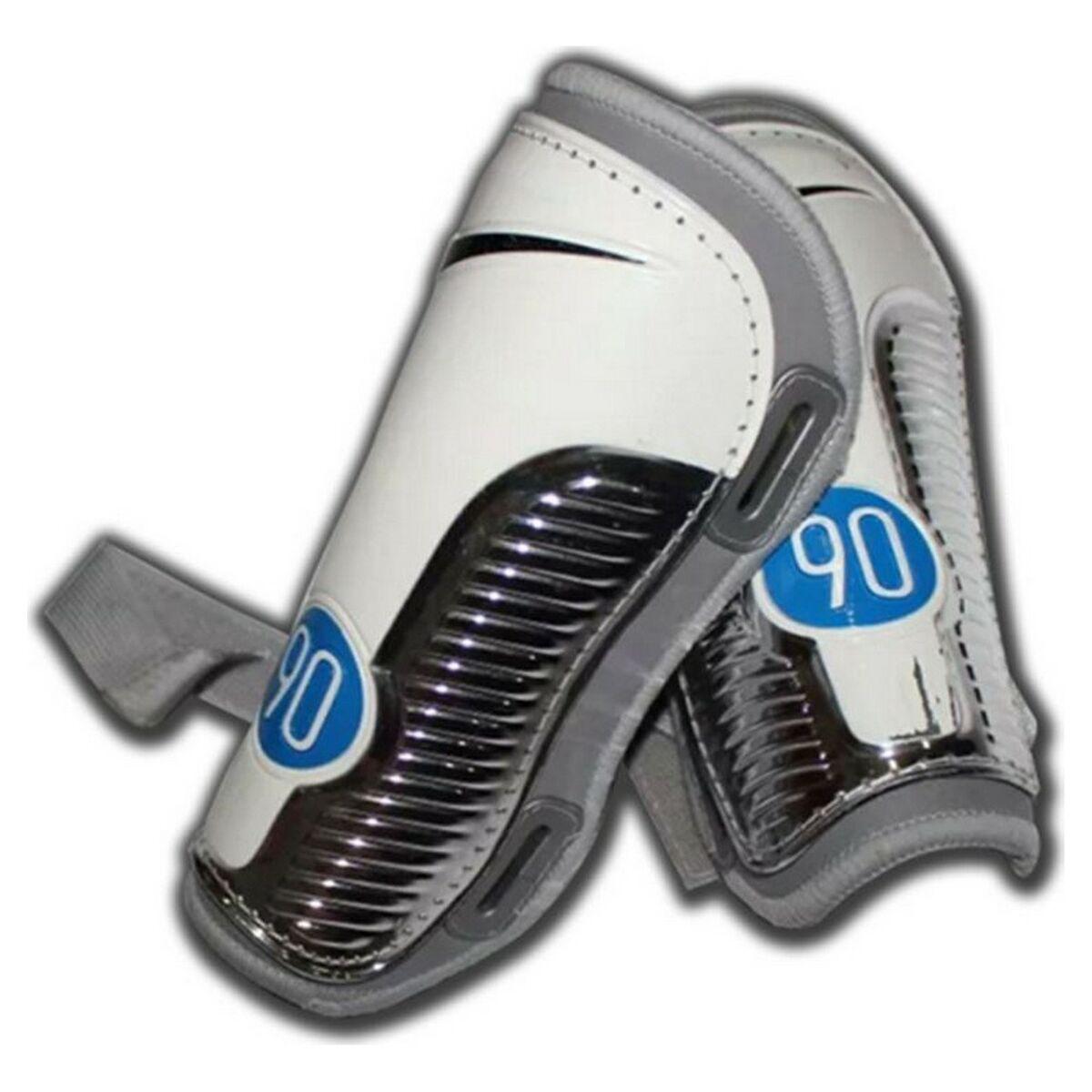 Nike T90 benskinner til fodbold - hvid, str. L