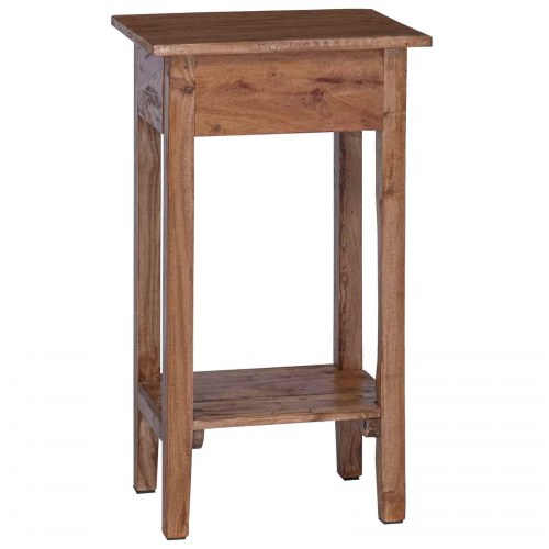 Planteholder med skuffe Brun 34 x 25 x 52 cm Mahogni Træ