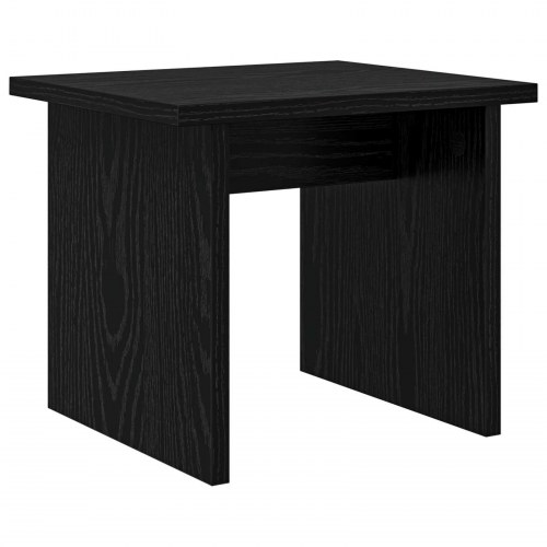 Sko skab med hylde med opbevaring 2 stk Sort eg Konstrueret træ